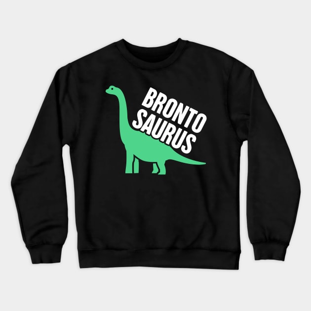 Long Neck Dinosaur Brontosaurus Crewneck Sweatshirt by MeatMan